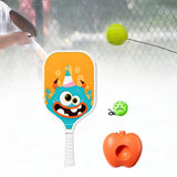 Maxbell Pickleball Paddle with Ball and Base for Beginner Family Kids Indoor Outdoor orange