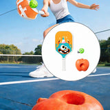 Maxbell Pickleball Paddle with Ball and Base for Beginner Family Kids Indoor Outdoor orange
