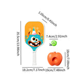 Maxbell Pickleball Paddle with Ball and Base for Beginner Family Kids Indoor Outdoor orange