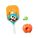 Maxbell Pickleball Paddle with Ball and Base for Beginner Family Kids Indoor Outdoor orange