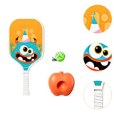 Maxbell Pickleball Paddle with Ball and Base for Beginner Family Kids Indoor Outdoor orange