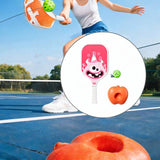 Maxbell Pickleball Paddle with Ball and Base for Beginner Family Kids Indoor Outdoor pink