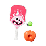 Maxbell Pickleball Paddle with Ball and Base for Beginner Family Kids Indoor Outdoor pink