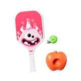 Maxbell Pickleball Paddle with Ball and Base for Beginner Family Kids Indoor Outdoor pink