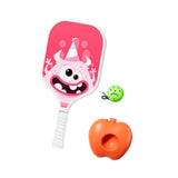Maxbell Pickleball Paddle with Ball and Base for Beginner Family Kids Indoor Outdoor pink