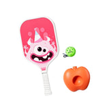 Maxbell Pickleball Paddle with Ball and Base for Beginner Family Kids Indoor Outdoor pink