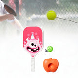 Maxbell Pickleball Paddle with Ball and Base for Beginner Family Kids Indoor Outdoor pink