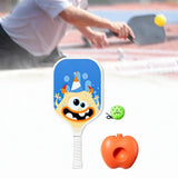 Maxbell Pickleball Paddle with Ball and Base for Beginner Family Kids Indoor Outdoor blue