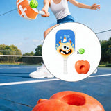 Maxbell Pickleball Paddle with Ball and Base for Beginner Family Kids Indoor Outdoor blue