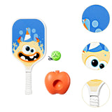 Maxbell Pickleball Paddle with Ball and Base for Beginner Family Kids Indoor Outdoor blue