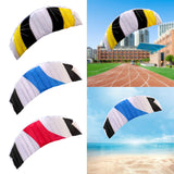 Maxbell Stunt Kite Two Line Seaside Beach Toy 1.4M Outdoor Parafoil Kite for Adults Yellow