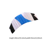 Maxbell Stunt Kite Two Line Seaside Beach Toy 1.4M Outdoor Parafoil Kite for Adults Blue