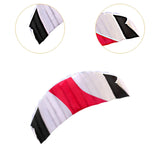 Maxbell Stunt Kite Two Line Seaside Beach Toy 1.4M Outdoor Parafoil Kite for Adults Black