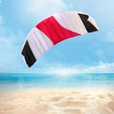 Maxbell Stunt Kite Two Line Seaside Beach Toy 1.4M Outdoor Parafoil Kite for Adults Black