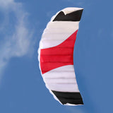 Maxbell Stunt Kite Two Line Seaside Beach Toy 1.4M Outdoor Parafoil Kite for Adults Black