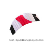 Maxbell Stunt Kite Two Line Seaside Beach Toy 1.4M Outdoor Parafoil Kite for Adults Black