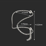 Bike Water Bottle Holder Sturdy Universal Titanium Alloy Bicycle Bottle Cage