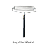 Maxbell Long Jump Sand Rake Eetractable Portable Beach Rake Sand for Yard Leaf Grass