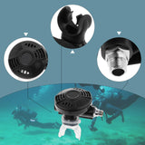 Maxbell Scuba Diving Regulator Water Sports Reliable Transparent Silicone Mouthpiece Black