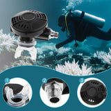 Maxbell Scuba Diving Regulator Water Sports Reliable Transparent Silicone Mouthpiece Black