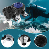 Maxbell Scuba Diving Second Stage Regulator for Backup Use Clear Silicone Mouthpiece Black