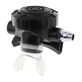 Maxbell Scuba Diving Second Stage Regulator for Backup Use Clear Silicone Mouthpiece Black