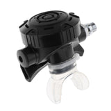 Maxbell Scuba Diving Second Stage Regulator for Backup Use Clear Silicone Mouthpiece Black