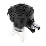 Maxbell Scuba Diving Second Stage Regulator for Backup Use Clear Silicone Mouthpiece Black