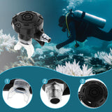 Maxbell Scuba Diving Second Stage Regulator for Backup Use Clear Silicone Mouthpiece Black