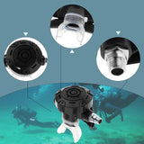 Maxbell Scuba Diving Second Stage Regulator for Backup Use Clear Silicone Mouthpiece Black
