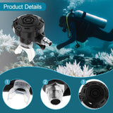 Maxbell Scuba Diving Second Stage Regulator for Backup Use Clear Silicone Mouthpiece Black