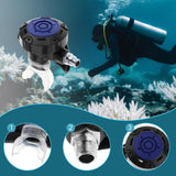 Maxbell Scuba Diving Second Stage Regulator for Backup Use Clear Silicone Mouthpiece Blue
