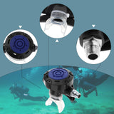 Maxbell Scuba Diving Second Stage Regulator for Backup Use Clear Silicone Mouthpiece Blue