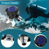 Maxbell Scuba Diving Second Stage Regulator for Backup Use Clear Silicone Mouthpiece Blue