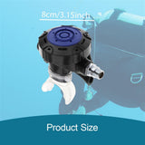 Maxbell Scuba Diving Second Stage Regulator for Backup Use Clear Silicone Mouthpiece Blue