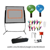 Maxbell Badminton Net Set Replacement Practice with Rackets for Sports Outdoor Parks