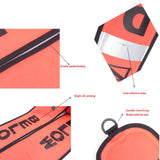 Maxbell Diving Surface Marker Buoy Portable with Storage Bag Diver below Signal Tube 1.2Mx15cm