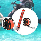 Maxbell Diving Surface Marker Buoy Portable with Storage Bag Diver below Signal Tube 1.2Mx15cm