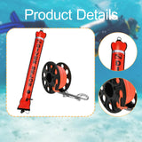 Maxbell Diving Surface Marker Buoy Portable with Storage Bag Diver below Signal Tube 1.2Mx15cm