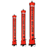 Maxbell Diving Surface Marker Buoy Portable with Storage Bag Diver below Signal Tube 1.8Mx15cm
