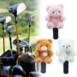 Maxbell Fairway Wood Golf Club Headcover Plush Bear Animal Soft Golf Club Head Cover Pink
