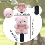 Maxbell Fairway Wood Golf Club Headcover Plush Bear Animal Soft Golf Club Head Cover Pink