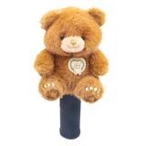 Maxbell Fairway Wood Golf Club Headcover Plush Bear Animal Soft Golf Club Head Cover Orange