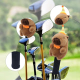 Maxbell Fairway Wood Golf Club Headcover Plush Capybara Anti Scratch Golf Head Cover Style A