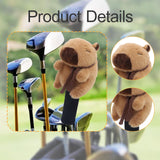Maxbell Fairway Wood Golf Club Headcover Plush Capybara Anti Scratch Golf Head Cover Style C
