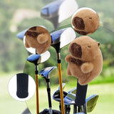 Maxbell Fairway Wood Golf Club Headcover Plush Capybara Anti Scratch Golf Head Cover Style D