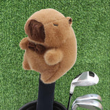 Maxbell Fairway Wood Golf Club Headcover Plush Capybara Anti Scratch Golf Head Cover Style D