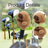 Maxbell Fairway Wood Golf Club Headcover Plush Capybara Anti Scratch Golf Head Cover Style D