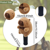Maxbell Fairway Wood Golf Club Headcover Plush Capybara Anti Scratch Golf Head Cover Style D