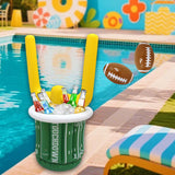 Maxbell Inflatable Ice Bucket PVC Beverage Serving Container for Summer Water Sports